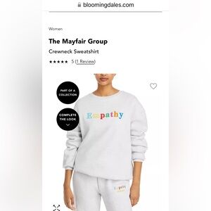 The Mayfair Group Crewneck Empathy Sweatshirt M/L